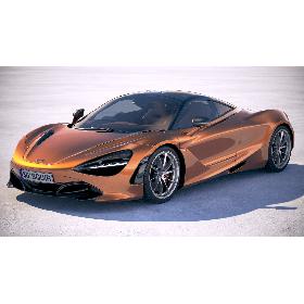 3D McLaren 720S 2018 model